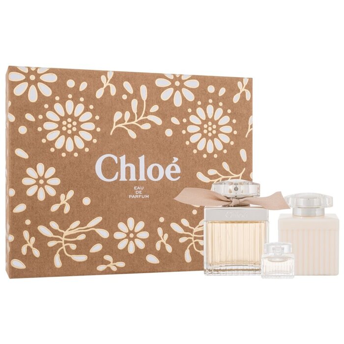 Chloé Chloe Gift Set EDP 75 ml body lotion 100 ml and Chloé Chloé minature EDP 5 ml