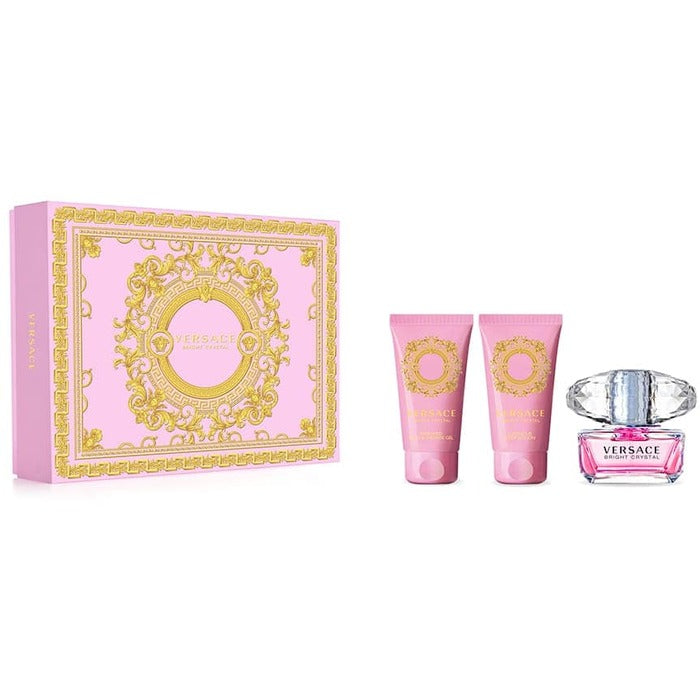 Versace Bright Crystal Gift Set EDT 50 ml, body lotion Bright Crystal 50 ml and Shower Gel 50 ml Bright Crystal FREE