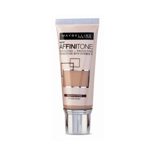 Maybelline Affinitone + Protecting Perfecting Foundation With Vitamin E 30 ml - Unify make-up with HD pigments 17 Rose Beige