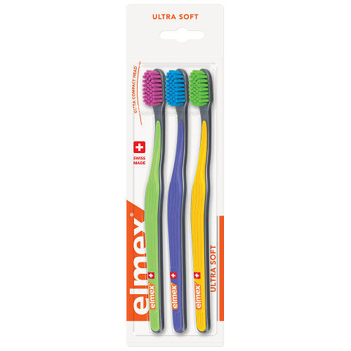 Elmex Ultra Soft Toothbrush 3 pieces