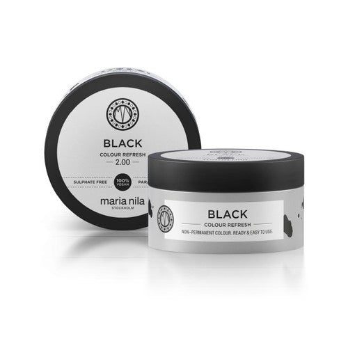 Maria Nila Black Color Refresh Mask - Gentle nourishing mask without permanent color pigments 100ml