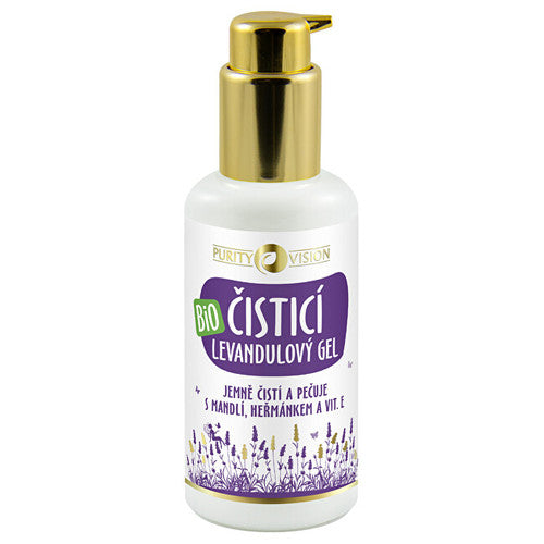 Purity Vision Bio Lavender cleansing gel with almond, chamomile and vitamin E 100ml