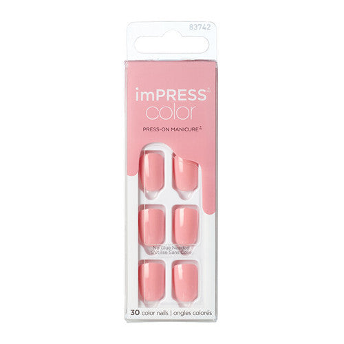 Kiss My Face ImPRESS Color Pretty Pink Nails 30 pcs