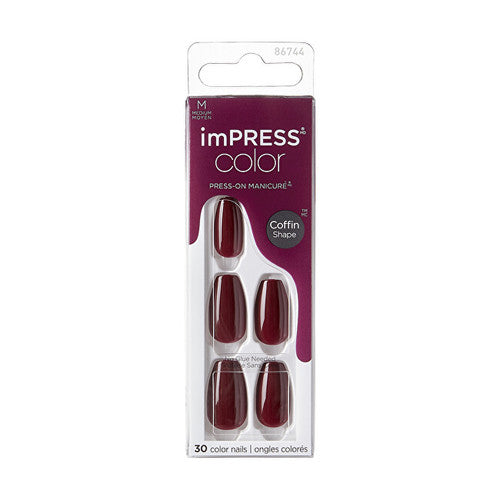 Kiss My Face ImPRESS Color MC Winery in NYC Nails 30 pcs