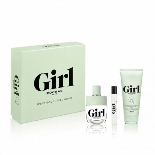 Rochas Girl Gift set EDT 100 ml, Body lotion 100 ml and Miniature EDT 7.5 ml
