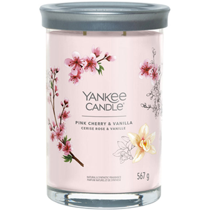 Yankee Candle Pink Cherry & Vanilla Signature Tumbler Candle (pink cherries and vanilla) 567.0g