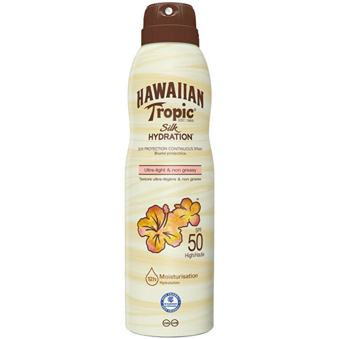 Hawaiian Tropic Silk Hydration Spray Sun Protection Continuous Spray SPF 50 220ml
