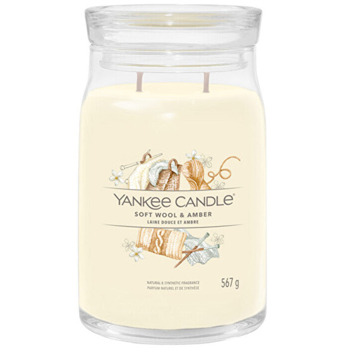 Yankee Candle Soft Wool & Amber Signature Candle (soft wool and amber) 567.0g
