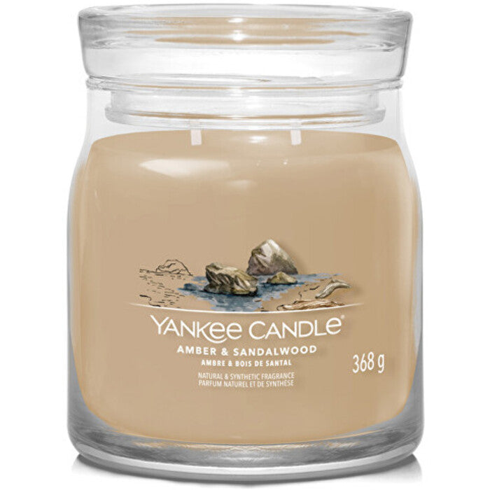 Yankee Candle Amber & Sandalwood Signature Candle (amber and sandalwood) 368.0g