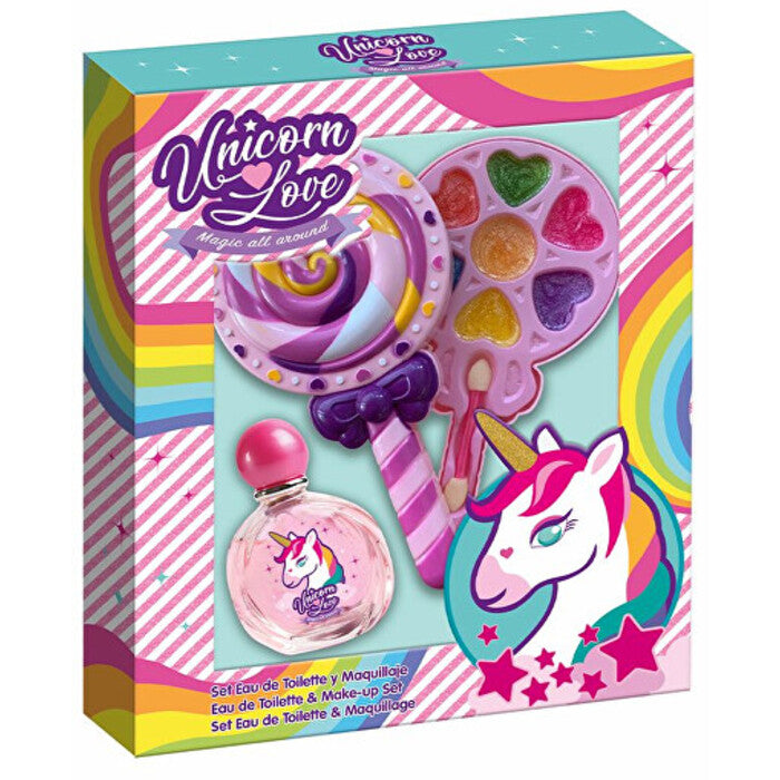 FRAGRANCES FOR CHILDREN Eau My Unicorn Gift set EDT 50 ml and makeup palette