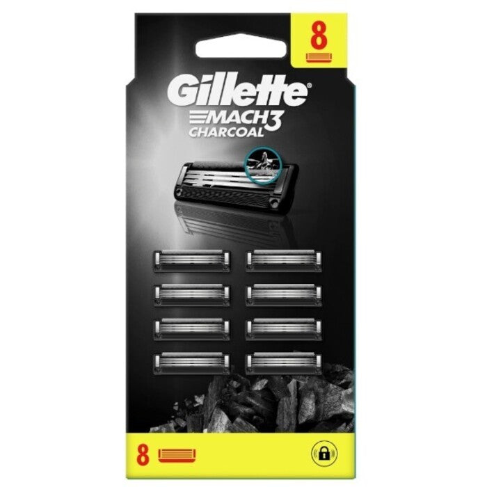 Gillette Mach3 Charcoal 8.0pcs