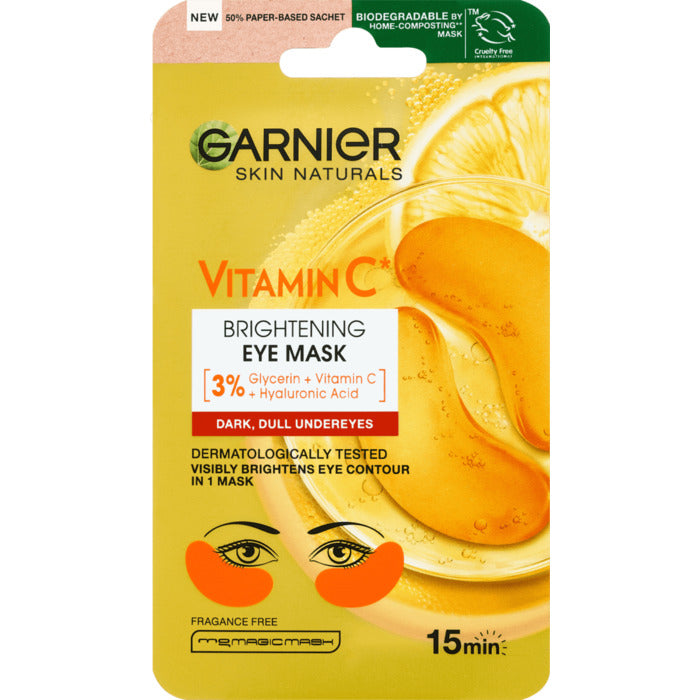 GARNIER Skin Naturals Vitamin C Brightening Eye Mask 1.0pcs