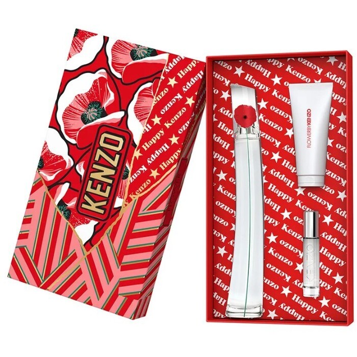 Kenzo Flower By Kenzo Gift Set EDP 50 ml, body lotion 75 ml and miniature EDP 50 ml