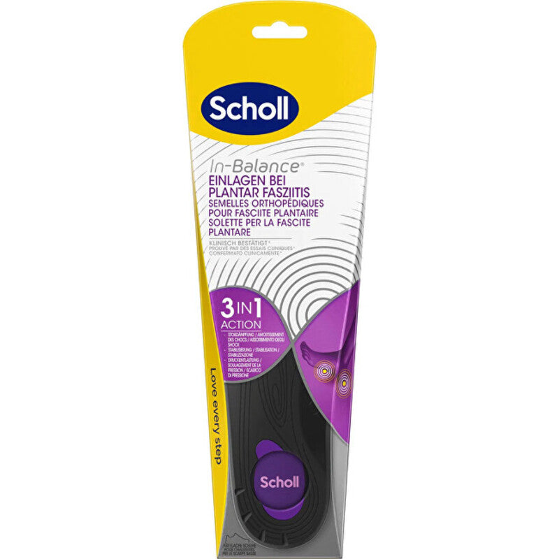 Scholl In-Balance Plantar Fasciitis Insole 1 pair - Orthopedic insoles Medium