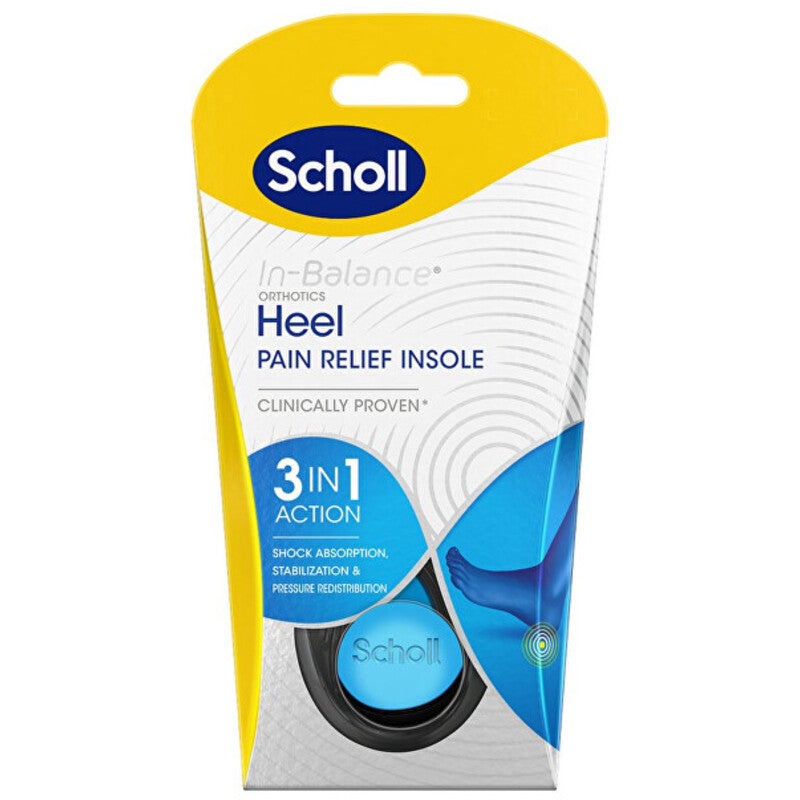 Scholl In-Balance Heel Pain Relief Insole (1 pair) - Orthopedic shoe inserts Large