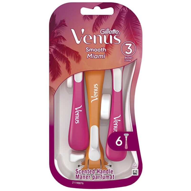 Gillette Venus Smooth Miami (6 pcs) - Disposable razors
