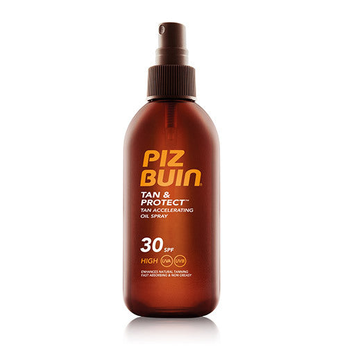 PIZ BUIN Doubly accelerates the natural tanning process - Tan & Protect Tan Accelerating Oil Spray SPF 6 SPF 15