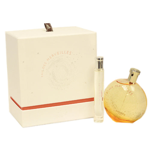 Hermes Eau des Merveilles Gift Set 100 ml EDT and miniature Eau des Merveilles EDT 12.5 ml