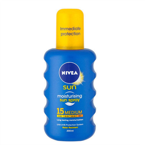 Nivea Spray SPF 15 Sun (Moisturizing Sun Spray) 200ml