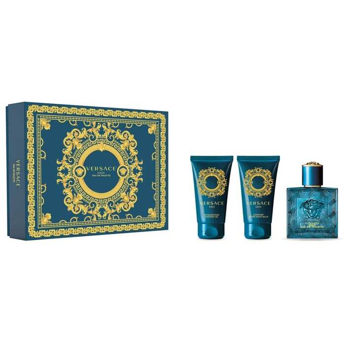  Versace Eros Gift Set 50 ml EDT, shower gel and Eros 50 ml After Shave Balsam Eros 50 ml 