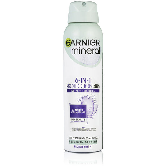GARNIER Antiperspirant Spray Protection5 48h Non-stop Floral Fresh 150ml