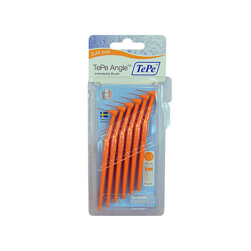 TePe Angle Interdental Brush ( 6 Pcs ) 6.0pcs 0.5 mm red