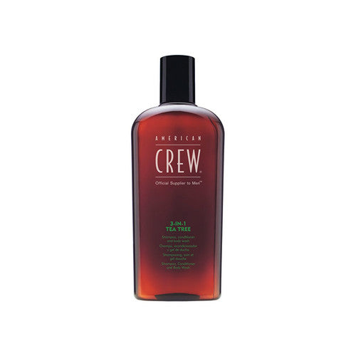 American Crew Shampoo, Conditioner & Body Wash - Shampoo with tea tree 3in1 250ml 