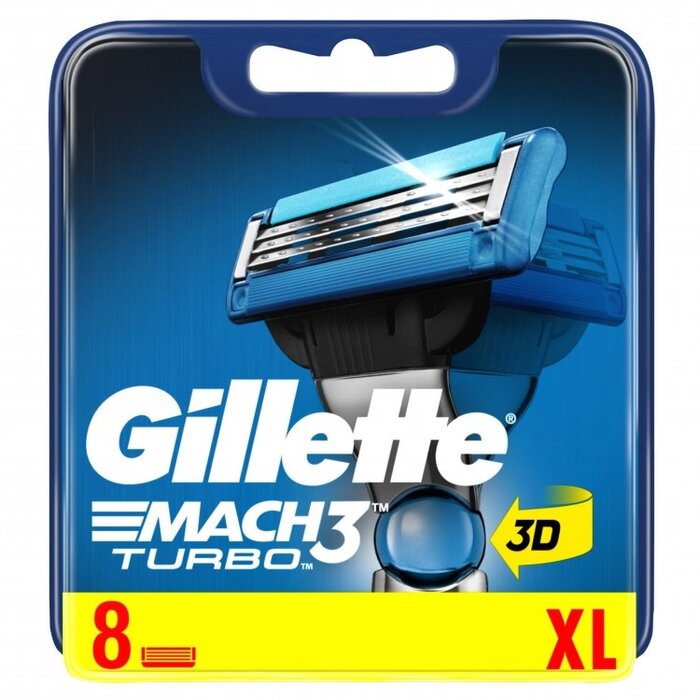 Gillette Mach 3 Turbo - Spare head 8.0pcs