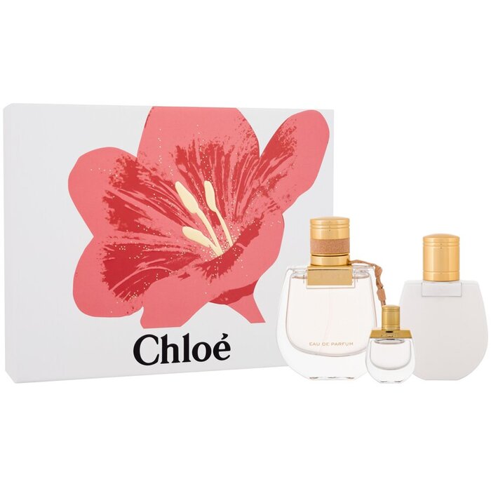  Chloé Nomade EDP SET 75 ml, Nomade EDP 5 ml mini + Nomade 100 ml body lotion 