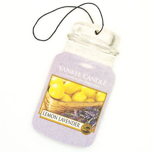 Yankee Candle Lemon Lavender Ultimate Car Jar (paper with lavender) - Paper car tag
