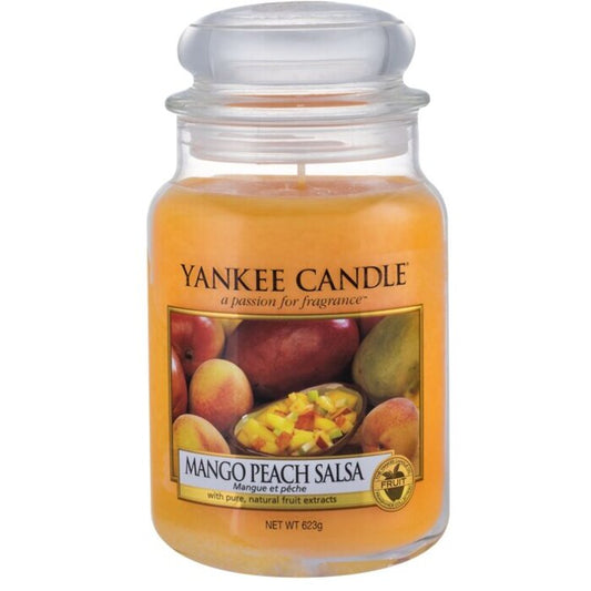 Yankee Candle Mango Peach Salsa Candle (Mango and Peach) - Scented Candle 623.0g