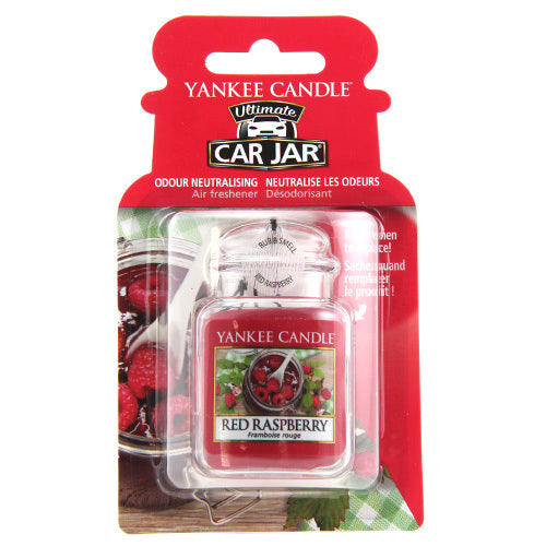 Yankee Candle Red Raspberry Ultimate Car Jar (Raspberries) - Luxury Car Tag