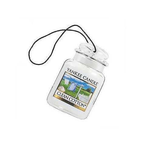 Yankee Candle Clean Cotton Ultimate Car Jar - Luxury car tag