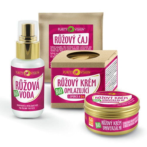 Purity Vision Cosmetic Organic Pink Set