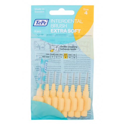 TePe Interdental Brush Extra Soft ( 0.7 mm yellow 8 pcs ) 8.0pcs
