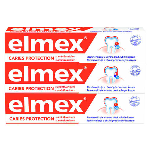 Elmex Caries Protection Toothpaste (3 x 75 ml) - Toothpaste