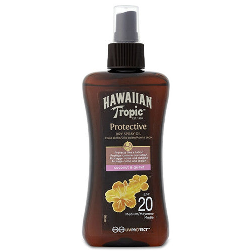 Hawaiian Tropic Protective Dry Spray Oil SPF 20 - Dry suntan oil with spray 200ml