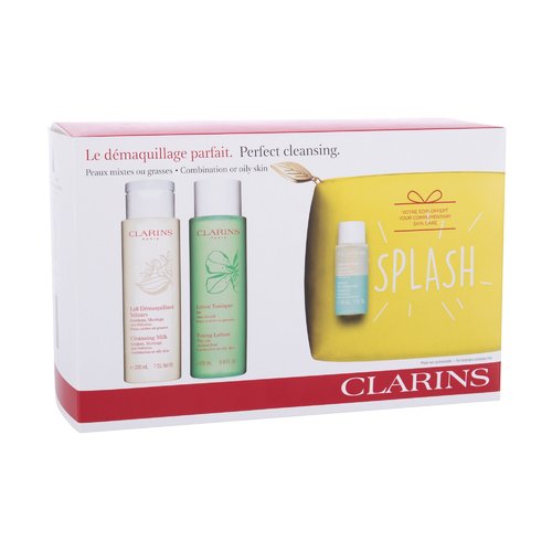 Clarins Cleansing Milk With Gentian Cleansing Set - Gift set of cleansing cosmetics 430ml