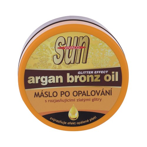 Vivaco Sun Argan Bronze Oil - After-sun butter with brightening gold glitter 200ml