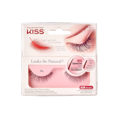 Kiss My Face Looks So Natural Lashes (1 pair) - False eyelashes for a natural look Shy