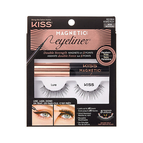 Kiss My Face Magnetic Eyeliner & Lash Kit - Magnetic false eyelashes with eyeliner 07 Charm