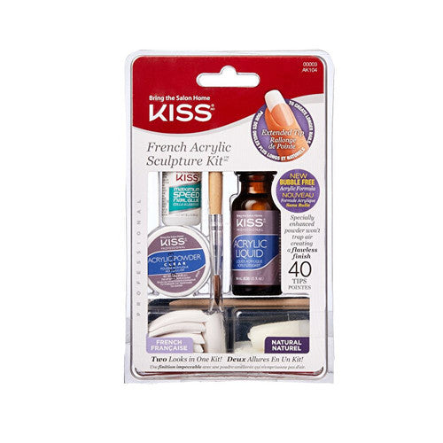 Kiss My Face French Sculpture Acrylic Kit - Acrylic set of french manicure