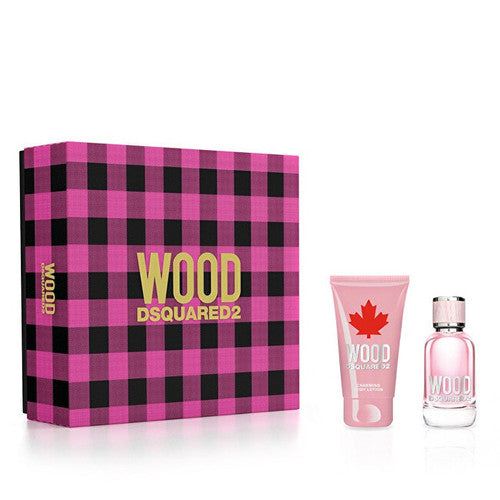 Dsquared2 Wood for Her Gift set EDT 30 ml and body lotion 50 ml