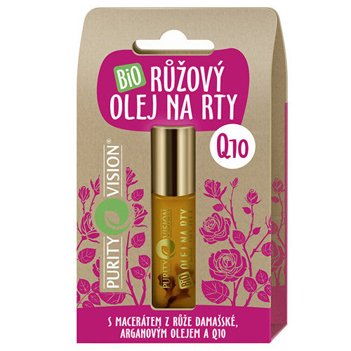 Purity Vision Organic Rose Lip Oil Q10 10ml