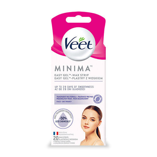Veet Hypoallergenic wax strips for face Minimum 20 pcs