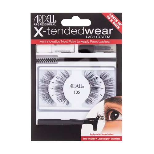 Ardell X-Tended Wear Lash System 105 - Gift set of false eyelashes 1.0pcs Black