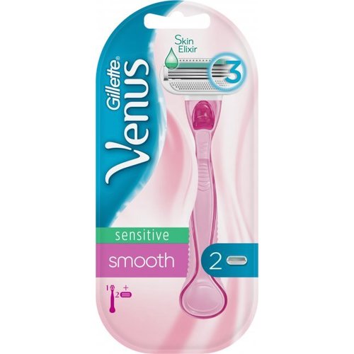 Gillette Venus Sensitive Smooth - Women's razor + 2 heads