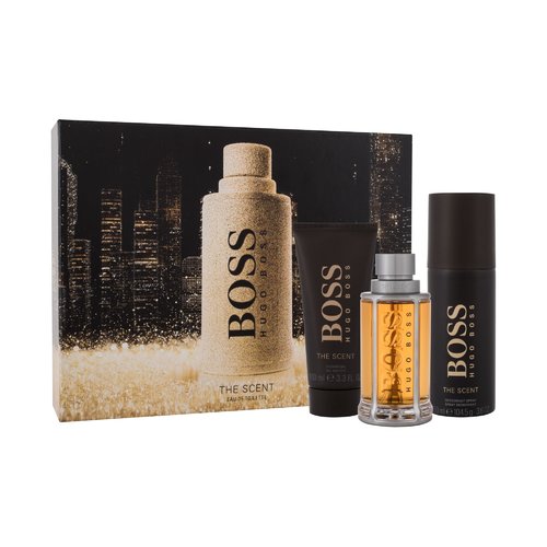  Hugo Boss The Scent Gift set EDT 100 ml, deo spray 150 ml and shower gel 100 ml 