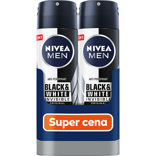 Nivea Men Black & White Invisible Original Antiperspirant (2 x 150 ml) 150 ml