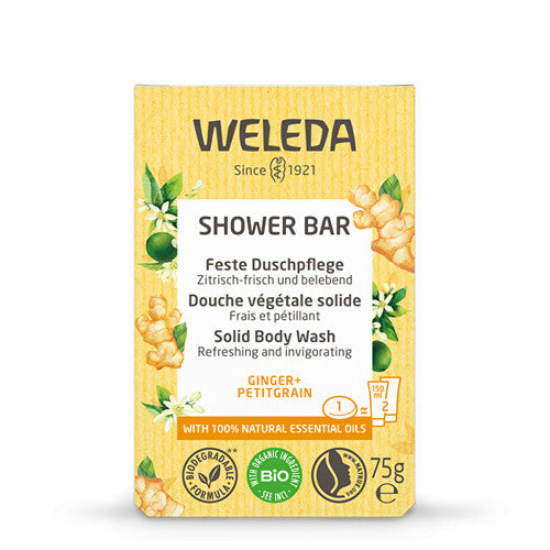 Weleda Shower Bar (Ginger + Petitgrain) 75.0g